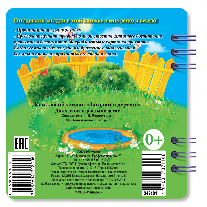 349101 Книжка Загадки В деревне