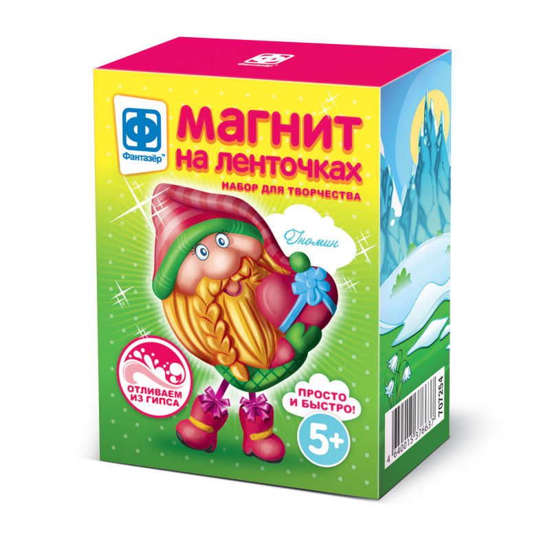 707254 Магнит на ленточках Гномик