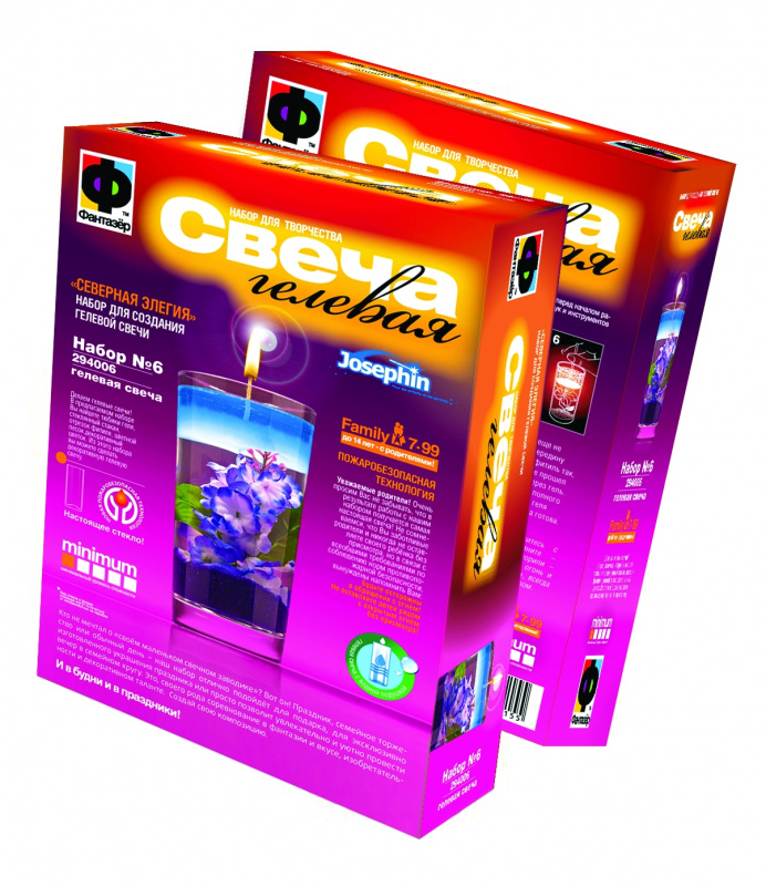 294006 Свеча гелевая "Северная эллегия"